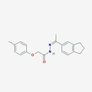 molecular formula C20H22N2O2 B458464 N'-[1-(2,3-dihydro-1H-inden-5-yl)ethylidene]-2-(4-methylphenoxy)acetohydrazide 