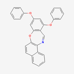 molecular formula C29H19NO3 B4584663 9,11-diphenoxybenzo[f]naphtho[2,1-b][1,4]oxazepine 