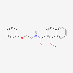 molecular formula C20H19NO3 B4584681 1-甲氧基-N-(2-苯氧基乙基)-2-萘酰胺 