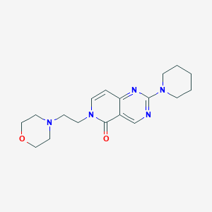molecular formula C18H25N5O2 B4584701 6-[2-(4-吗啉基)乙基]-2-(1-哌啶基)吡啶并[4,3-d]嘧啶-5(6H)-酮 