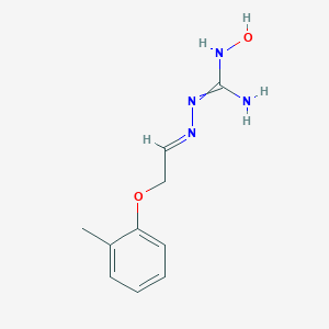 1-hydroxy-2-[(E)-2-(2-methylphenoxy)ethylideneamino]guanidine
