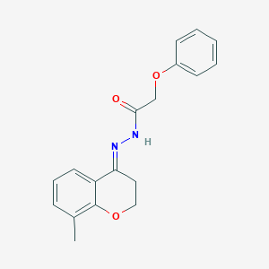 molecular formula C18H18N2O3 B458475 N'-(8-methyl-2,3-dihydro-4H-chromen-4-ylidene)-2-phenoxyacetohydrazide 