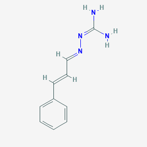 molecular formula C10H12N4 B458476 2-(3-Phenyl-2-propenylidene)hydrazinecarboximidamide CAS No. 5382-85-4