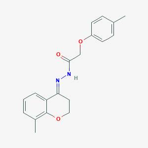 molecular formula C19H20N2O3 B458478 N'-(8-methyl-2,3-dihydro-4H-chromen-4-ylidene)-2-(4-methylphenoxy)acetohydrazide 