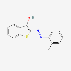 molecular formula C15H12N2OS B4584789 1-benzothiophene-2,3-dione 2-[(2-methylphenyl)hydrazone] 