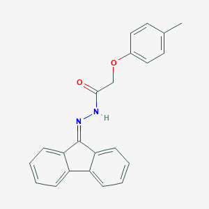 molecular formula C22H18N2O2 B458482 N'-(9H-fluoren-9-ylidene)-2-(4-methylphenoxy)acetohydrazide 