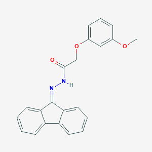 molecular formula C22H18N2O3 B458483 N'-(9H-fluoren-9-ylidene)-2-(3-methoxyphenoxy)acetohydrazide 