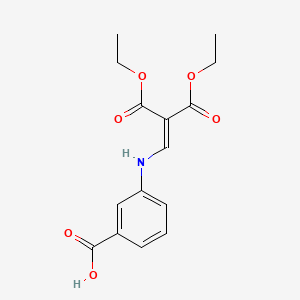 molecular formula C15H17NO6 B4584870 3-{[3-乙氧基-2-(乙氧基羰基)-3-氧代-1-丙烯-1-基]氨基}苯甲酸 
