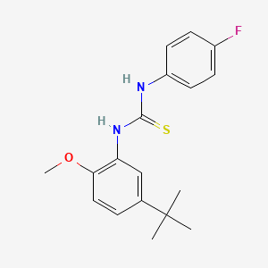 N-(5-tert-butyl-2-methoxyphenyl)-N'-(4-fluorophenyl)thiourea