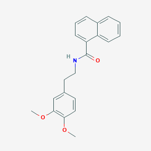 molecular formula C21H21NO3 B4584896 N-[2-(3,4-dimethoxyphenyl)ethyl]-1-naphthamide 