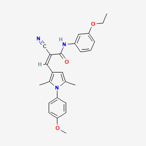 2-cyano-N-(3-ethoxyphenyl)-3-[1-(4-methoxyphenyl)-2,5-dimethyl-1H-pyrrol-3-yl]acrylamide