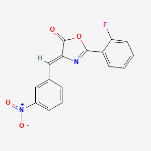molecular formula C16H9FN2O4 B4584981 2-(2-fluorophenyl)-4-(3-nitrobenzylidene)-1,3-oxazol-5(4H)-one 