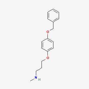molecular formula C17H21NO2 B4585056 3-[4-(benzyloxy)phenoxy]-N-methyl-1-propanamine 