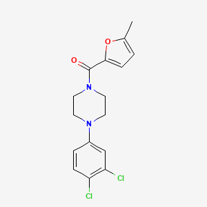 molecular formula C16H16Cl2N2O2 B4585132 1-(3,4-dichlorophenyl)-4-(5-methyl-2-furoyl)piperazine 