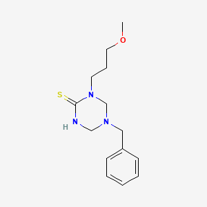 5-benzyl-1-(3-methoxypropyl)-1,3,5-triazinane-2-thione