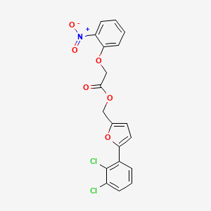 molecular formula C19H13Cl2NO6 B4585242 [5-(2,3-dichlorophenyl)-2-furyl]methyl (2-nitrophenoxy)acetate 