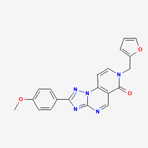 molecular formula C20H15N5O3 B4585268 7-(2-furylmethyl)-2-(4-methoxyphenyl)pyrido[3,4-e][1,2,4]triazolo[1,5-a]pyrimidin-6(7H)-one 