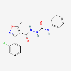 2-{[3-(2-chlorophenyl)-5-methyl-4-isoxazolyl]carbonyl}-N-phenylhydrazinecarboxamide