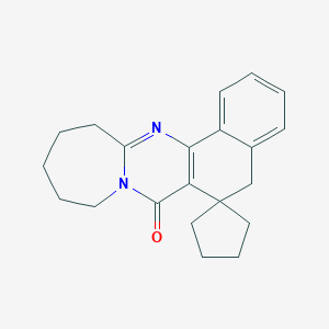 10,11,12,13-tetrahydro-5H-spiro[azepino[2,1-b]benzo[h]quinazoline-6,1'-cyclopentan]-7(9H)-one