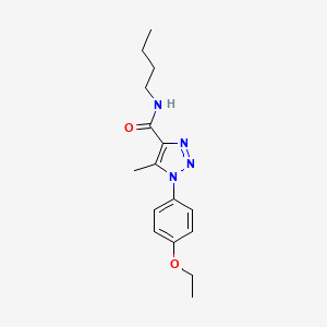 molecular formula C16H22N4O2 B4585298 N-butyl-1-(4-ethoxyphenyl)-5-methyl-1H-1,2,3-triazole-4-carboxamide 