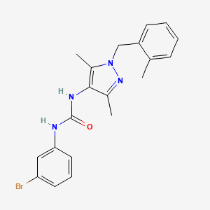 N-(3-bromophenyl)-N'-[3,5-dimethyl-1-(2-methylbenzyl)-1H-pyrazol-4-yl]urea