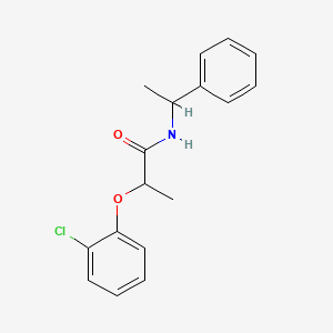 molecular formula C17H18ClNO2 B4585353 2-(2-chlorophenoxy)-N-(1-phenylethyl)propanamide 