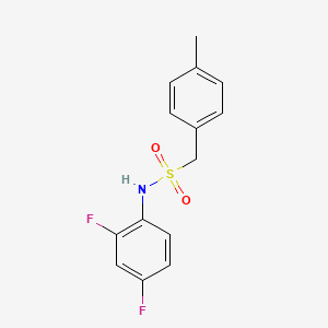 N-(2,4-difluorophenyl)-1-(4-methylphenyl)methanesulfonamide
