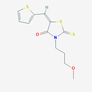 3-(3-methoxypropyl)-5-(2-thienylmethylene)-2-thioxo-1,3-thiazolidin-4-one