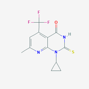 1-cyclopropyl-2-mercapto-7-methyl-5-(trifluoromethyl)pyrido[2,3-d]pyrimidin-4(1H)-one