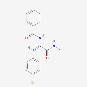N-{2-(4-bromophenyl)-1-[(methylamino)carbonyl]vinyl}benzamide