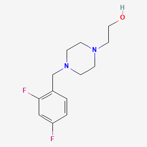molecular formula C13H18F2N2O B4585620 2-[4-(2,4-difluorobenzyl)-1-piperazinyl]ethanol 