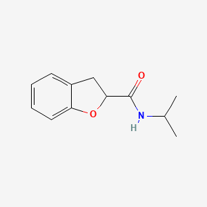 molecular formula C12H15NO2 B4585679 N-isopropyl-2,3-dihydro-1-benzofuran-2-carboxamide 