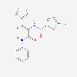 molecular formula C19H15BrN2O4 B458571 5-bromo-N-[2-(2-furyl)-1-(4-toluidinocarbonyl)vinyl]-2-furamide 