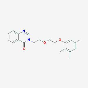 molecular formula C21H24N2O3 B4585736 3-{2-[2-(2,3,5-trimethylphenoxy)ethoxy]ethyl}-4(3H)-quinazolinone 
