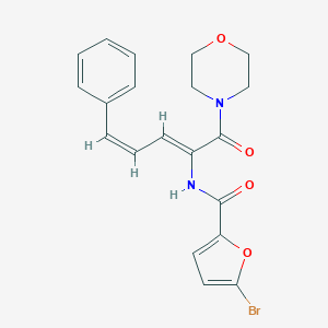 molecular formula C20H19BrN2O4 B458575 5-bromo-N-[1-(4-morpholinylcarbonyl)-4-phenyl-1,3-butadienyl]-2-furamide 