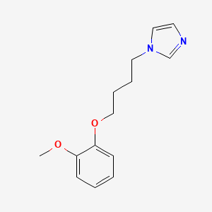 molecular formula C14H18N2O2 B4585828 1-[4-(2-methoxyphenoxy)butyl]-1H-imidazole 