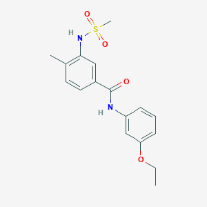 N-(3-ethoxyphenyl)-4-methyl-3-[(methylsulfonyl)amino]benzamide