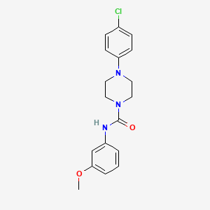 molecular formula C18H20ClN3O2 B4585873 4-(4-chlorophenyl)-N-(3-methoxyphenyl)-1-piperazinecarboxamide 