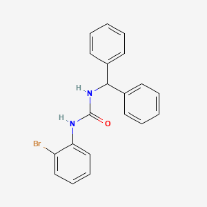 molecular formula C20H17BrN2O B4585880 N-(2-溴苯基)-N'-(二苯甲基)脲 