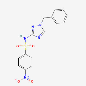 molecular formula C15H13N5O4S B4585906 N-(1-benzyl-1H-1,2,4-triazol-3-yl)-4-nitrobenzenesulfonamide 