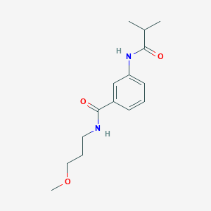 molecular formula C15H22N2O3 B4585924 3-(isobutyrylamino)-N-(3-methoxypropyl)benzamide 