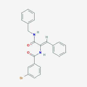 molecular formula C23H19BrN2O2 B458593 N-{1-[(benzylamino)carbonyl]-2-phenylvinyl}-3-bromobenzamide 
