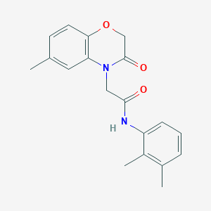 molecular formula C19H20N2O3 B4585986 N-(2,3-dimethylphenyl)-2-(6-methyl-3-oxo-2,3-dihydro-4H-1,4-benzoxazin-4-yl)acetamide 