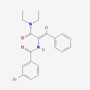 3-bromo-N-{1-[(diethylamino)carbonyl]-2-phenylvinyl}benzamide