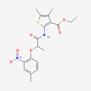 ethyl 4,5-dimethyl-2-{[2-(4-methyl-2-nitrophenoxy)propanoyl]amino}-3-thiophenecarboxylate