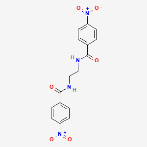 molecular formula C16H14N4O6 B4586004 N,N'-1,2-ethanediylbis(4-nitrobenzamide) CAS No. 33288-81-2