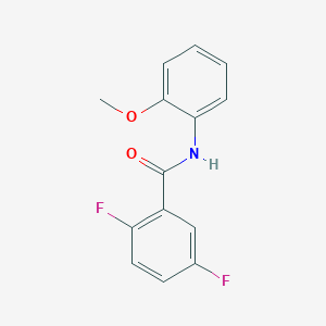 molecular formula C14H11F2NO2 B4586047 2,5-difluoro-N-(2-methoxyphenyl)benzamide 