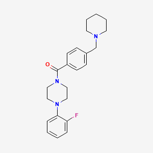 1-(2-FLUOROPHENYL)-4-{4-[(PIPERIDIN-1-YL)METHYL]BENZOYL}PIPERAZINE