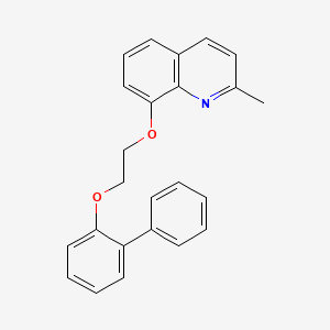 molecular formula C24H21NO2 B4586071 2-Methyl-8-[2-(2-phenylphenoxy)ethoxy]quinoline 