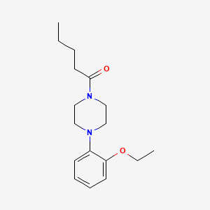 molecular formula C17H26N2O2 B4586089 1-[4-(2-Ethoxyphenyl)piperazin-1-yl]pentan-1-one 